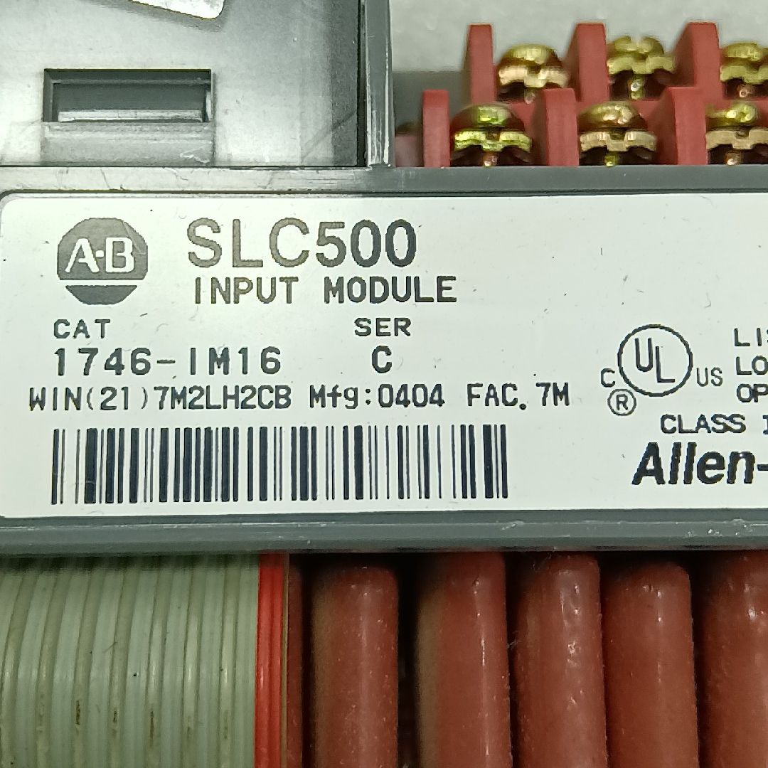 AB SLC500输入模块 型号1746-IM16 原装拆机