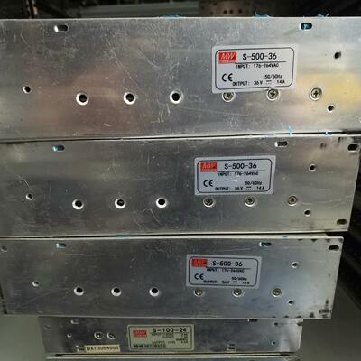 国产电源36V14A S-500-36拆机无修电源质量没问题