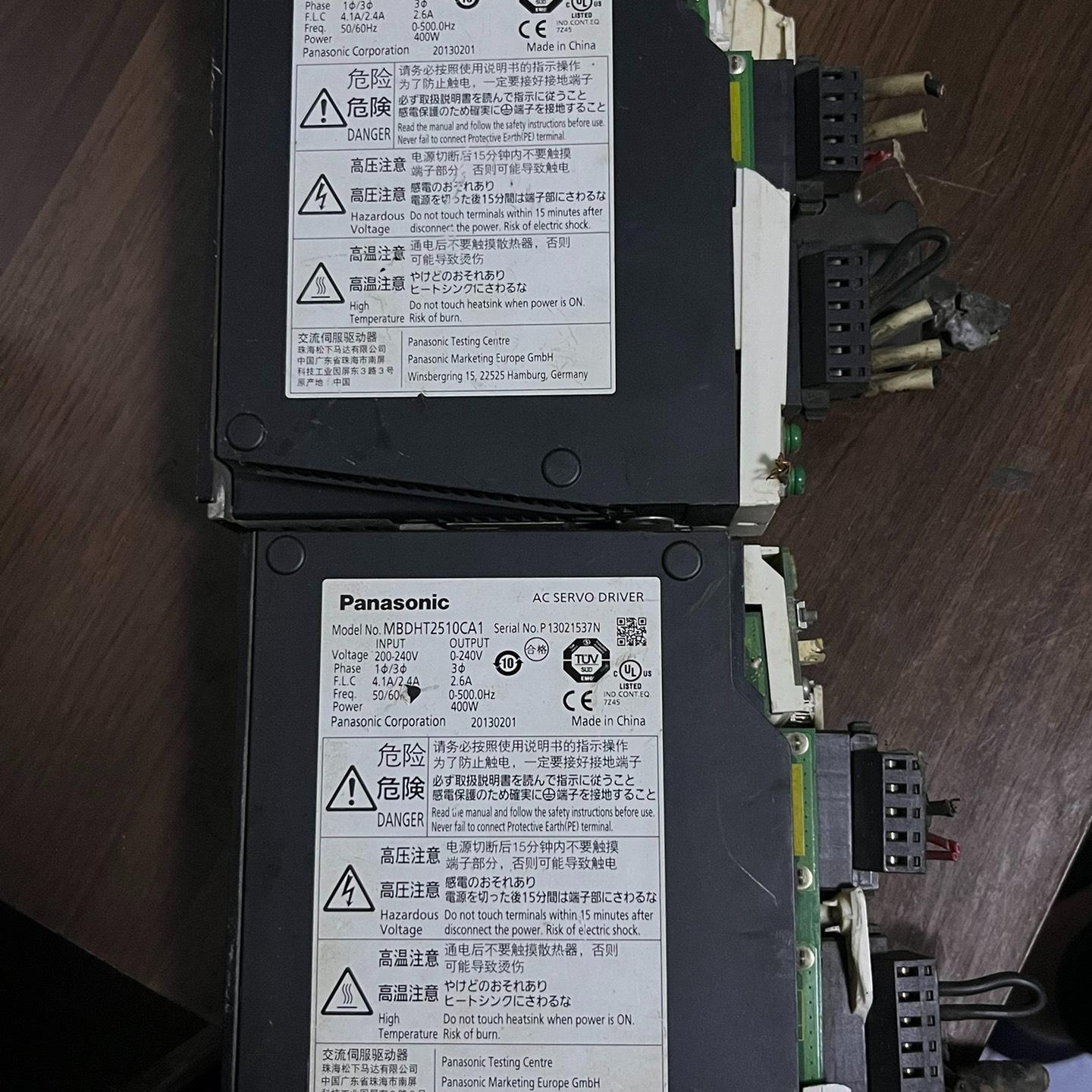 松下驱动器 MBDHT2510CA1拆机两台 有破损 当配件