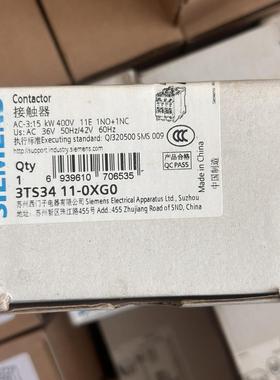 3TS34 11-0XG0西门子接触器