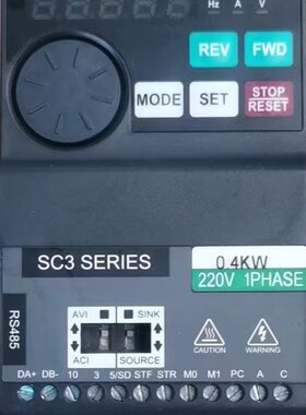 士林变频器 SC3-021-0.4K 实物拍摄 功能包好 发