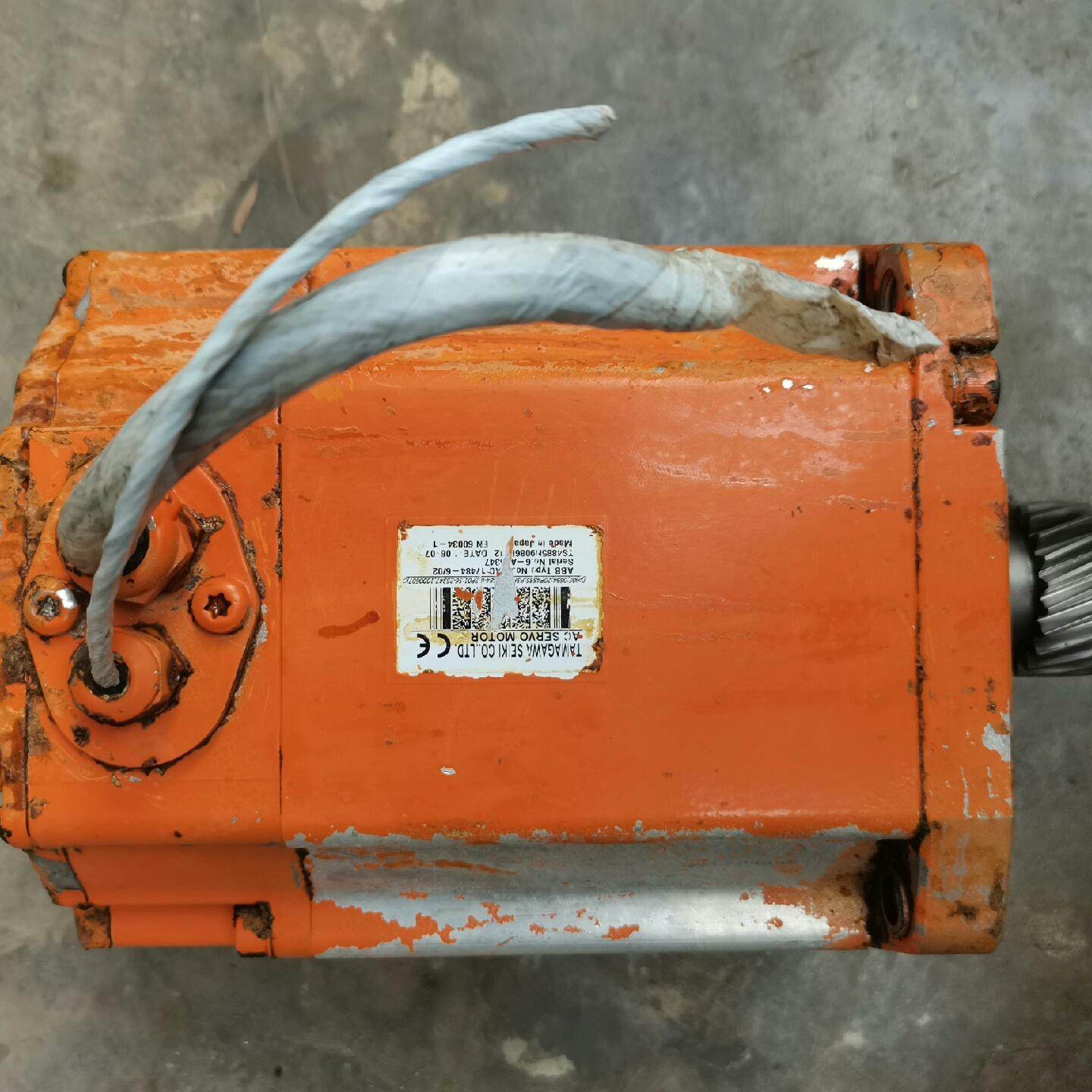 机器人一轴电机3HAC17484-6   拆机实物