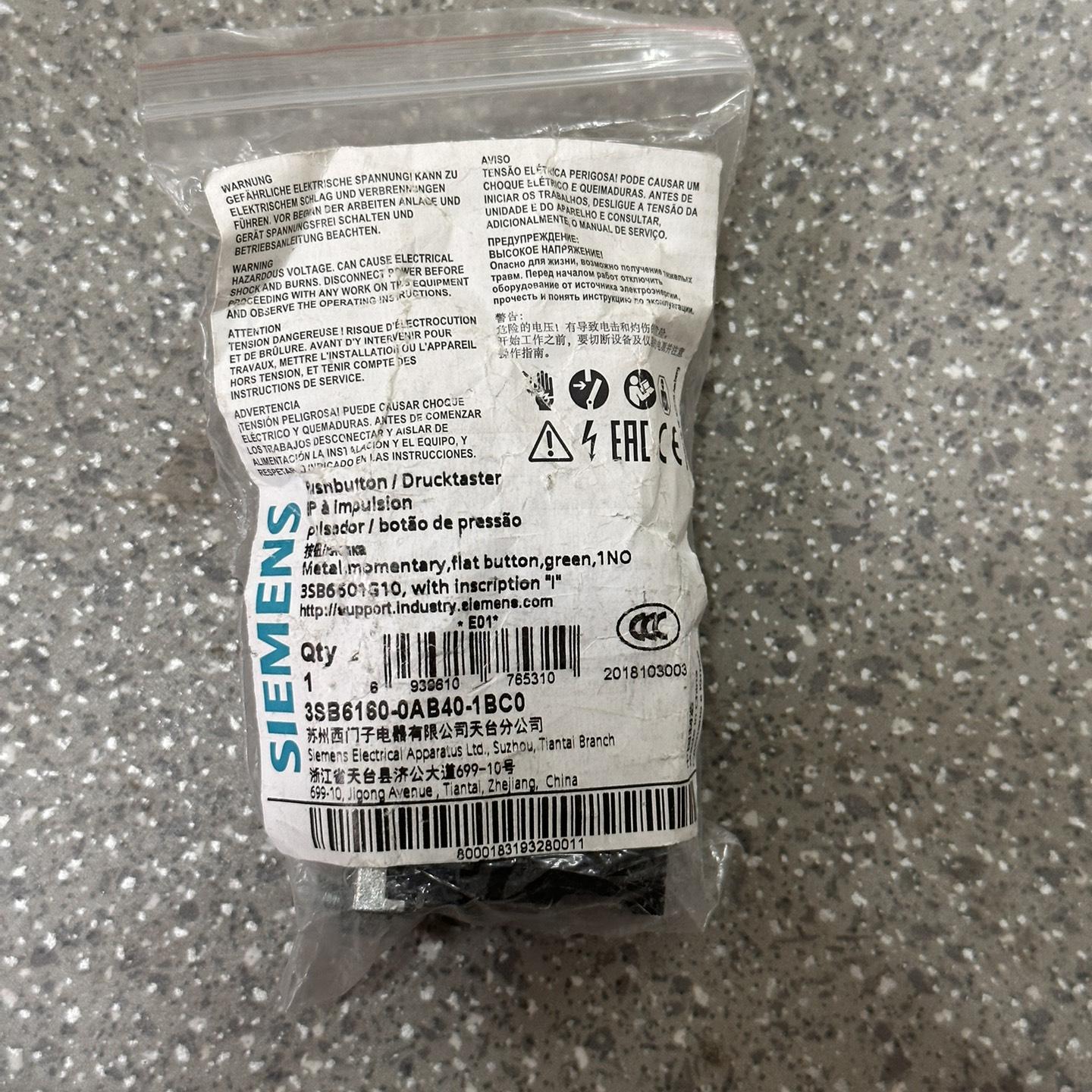 3SB6160-0AB40-1BC0西门子按钮开关