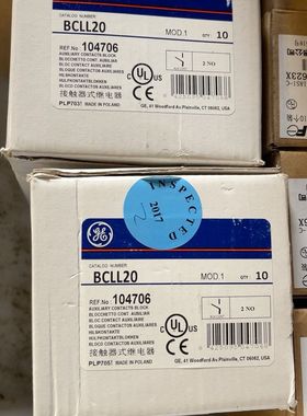 美国通用GE辅助BCLL20触点BCLL20触头