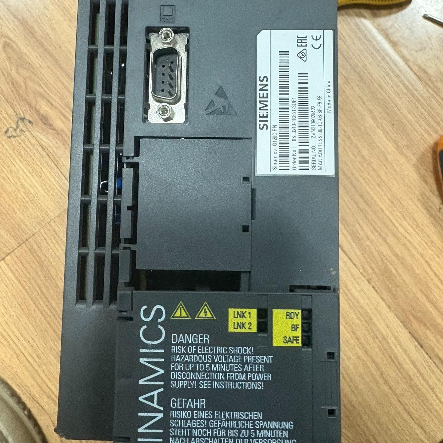 6SL3210-1KE21-3UF1西门子变频器5.5KW