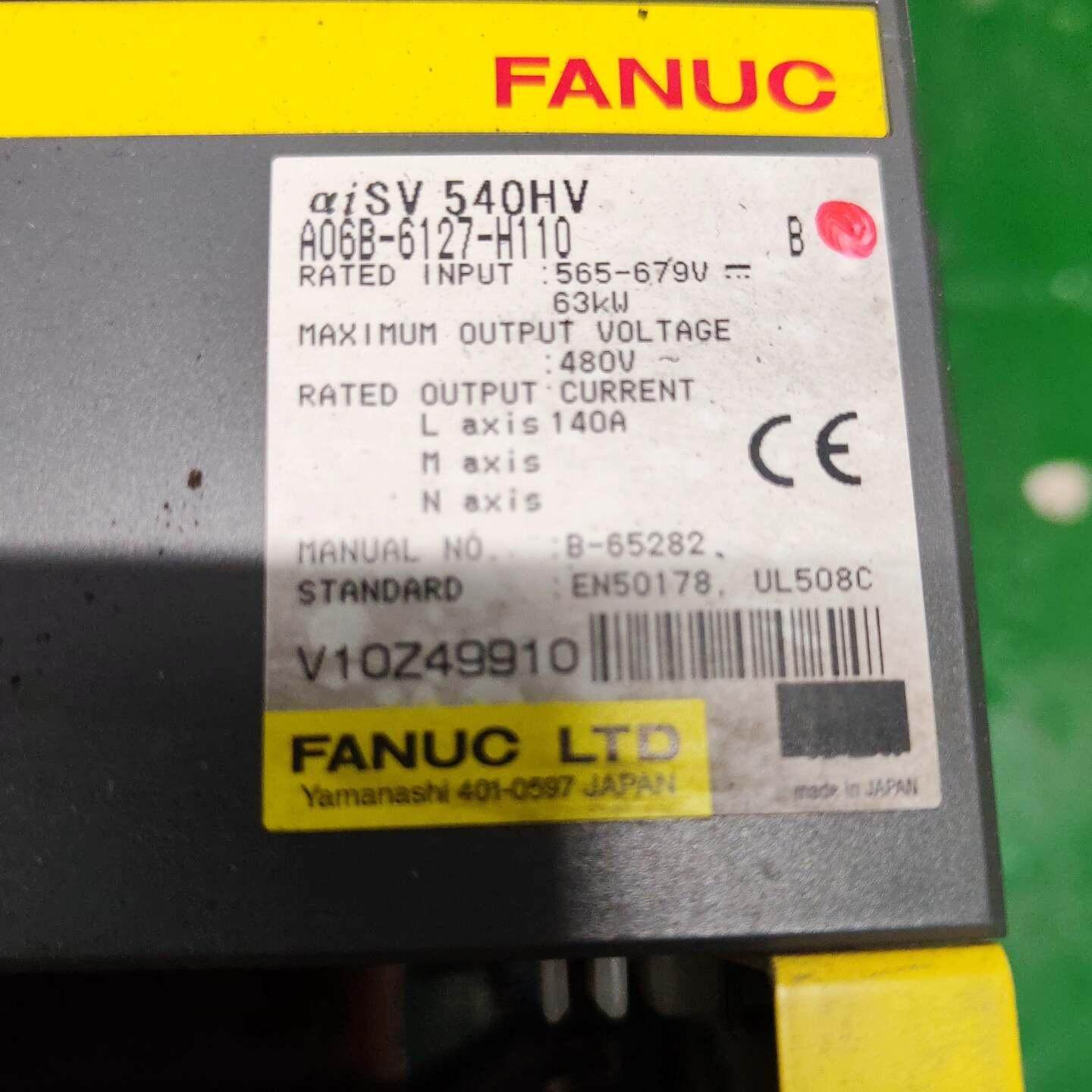 伺服驱动器 αiSV 540HV 型号A06B-612