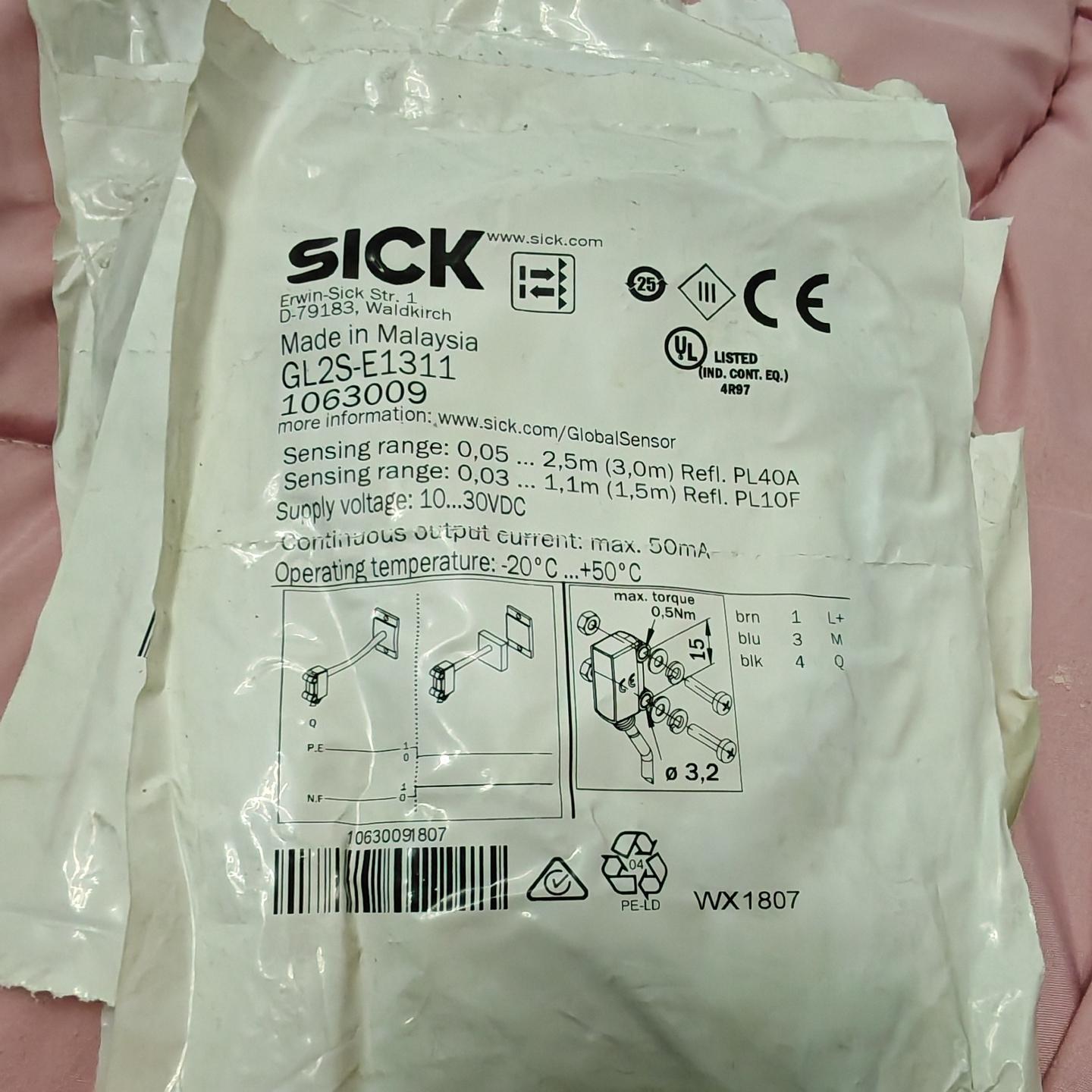 全新SICK西克光电传感器GL2S-E1311 来自马来西亚