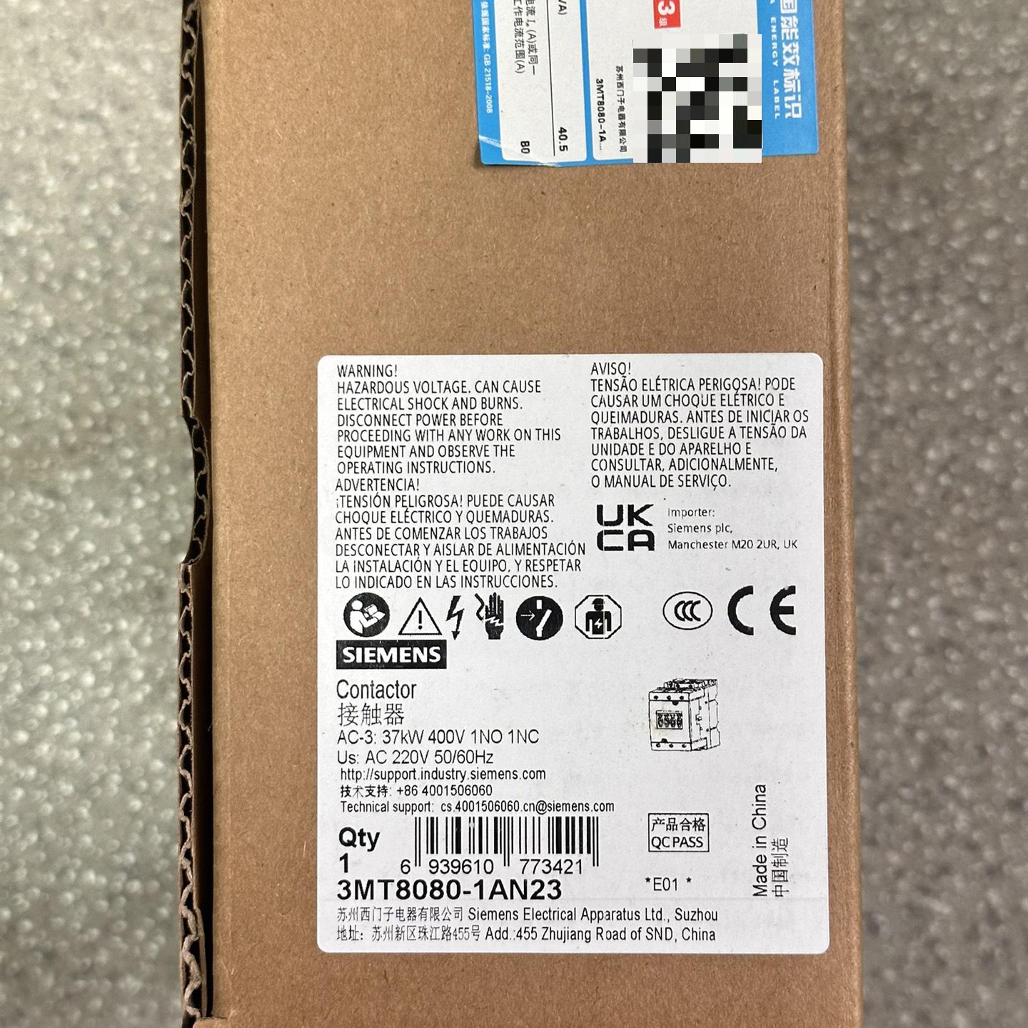 3MT8080-1AN23西门子接触器