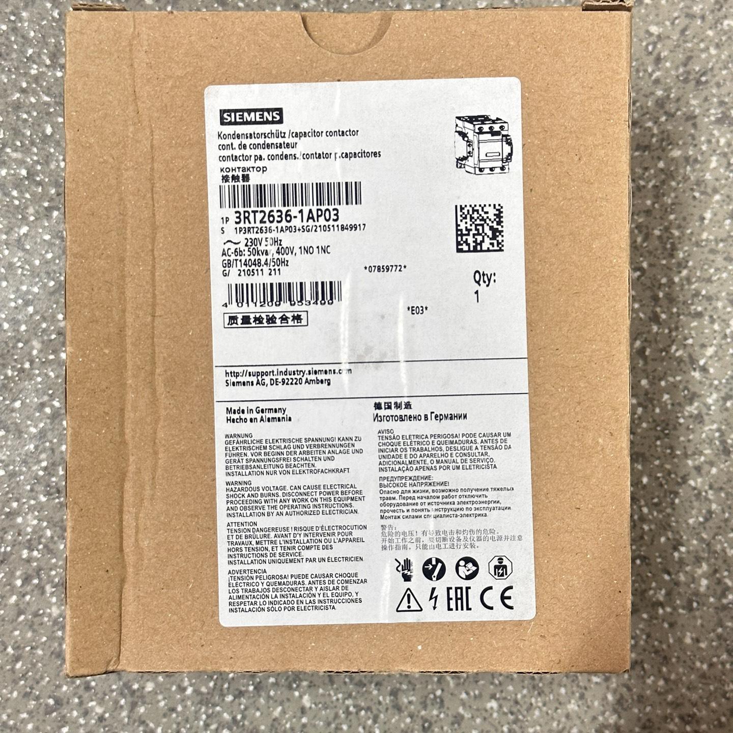 3RT2636-1AP03西门子接触器