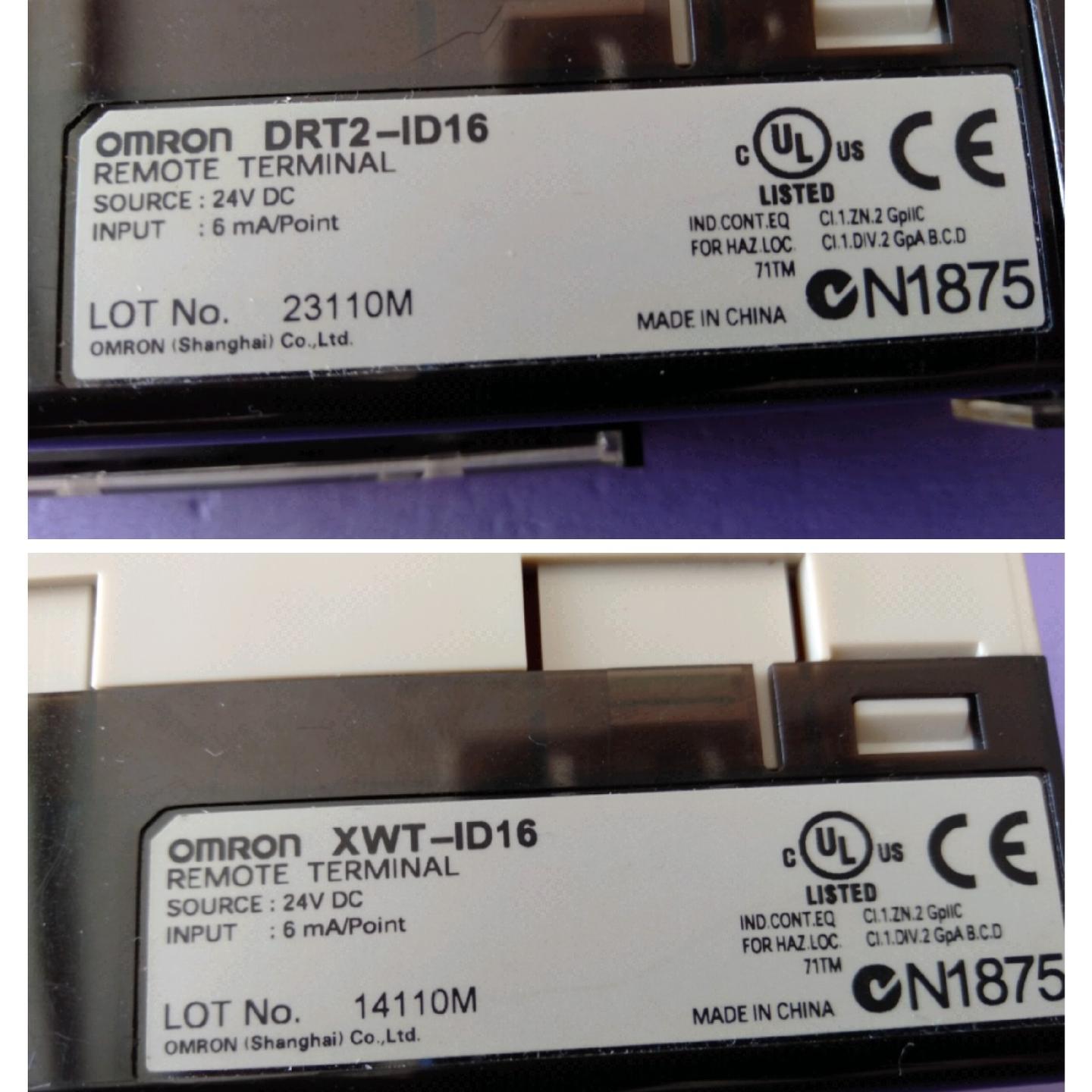 欧姆龙原产PLC远程模块DRT2-ID16+XWT-ID16