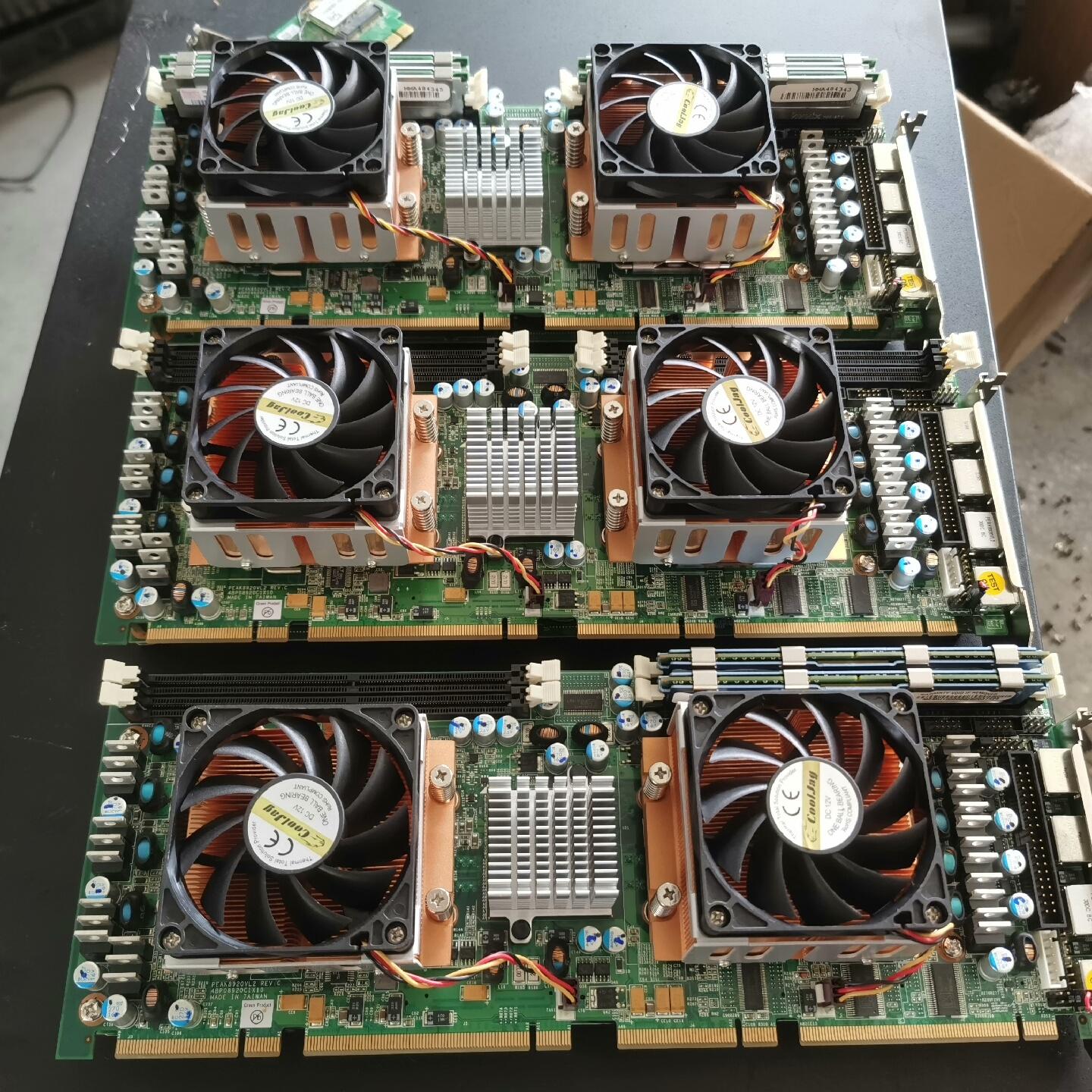 新汉8920工控主板 双CPU 双网卡 2层主板 上