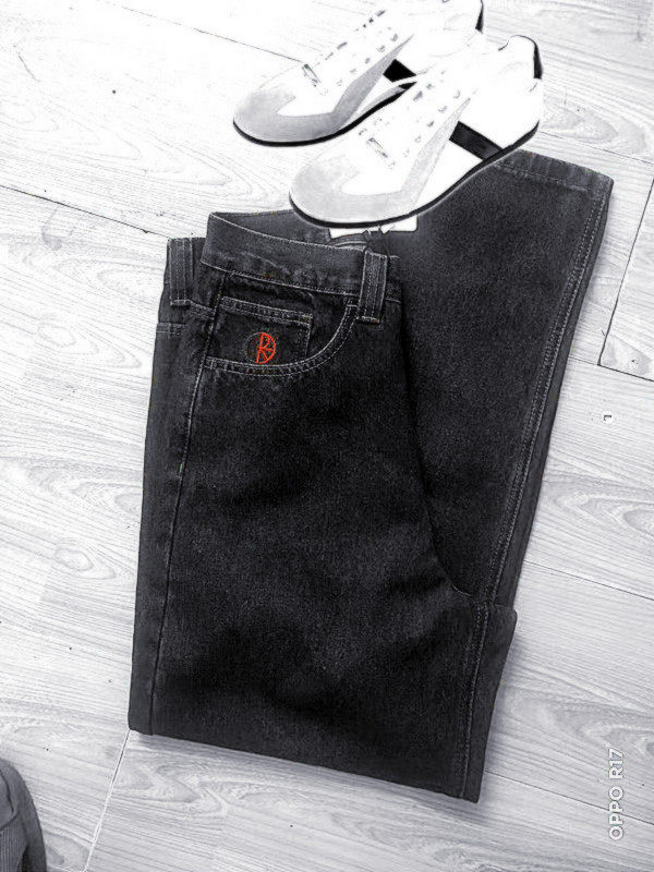 thumbnail for Loose-Fitting Wide-Leg Jeans, Trendy Casual Pants, All-Cotton Premium Big Boy Jeans, Floor-Length Pants