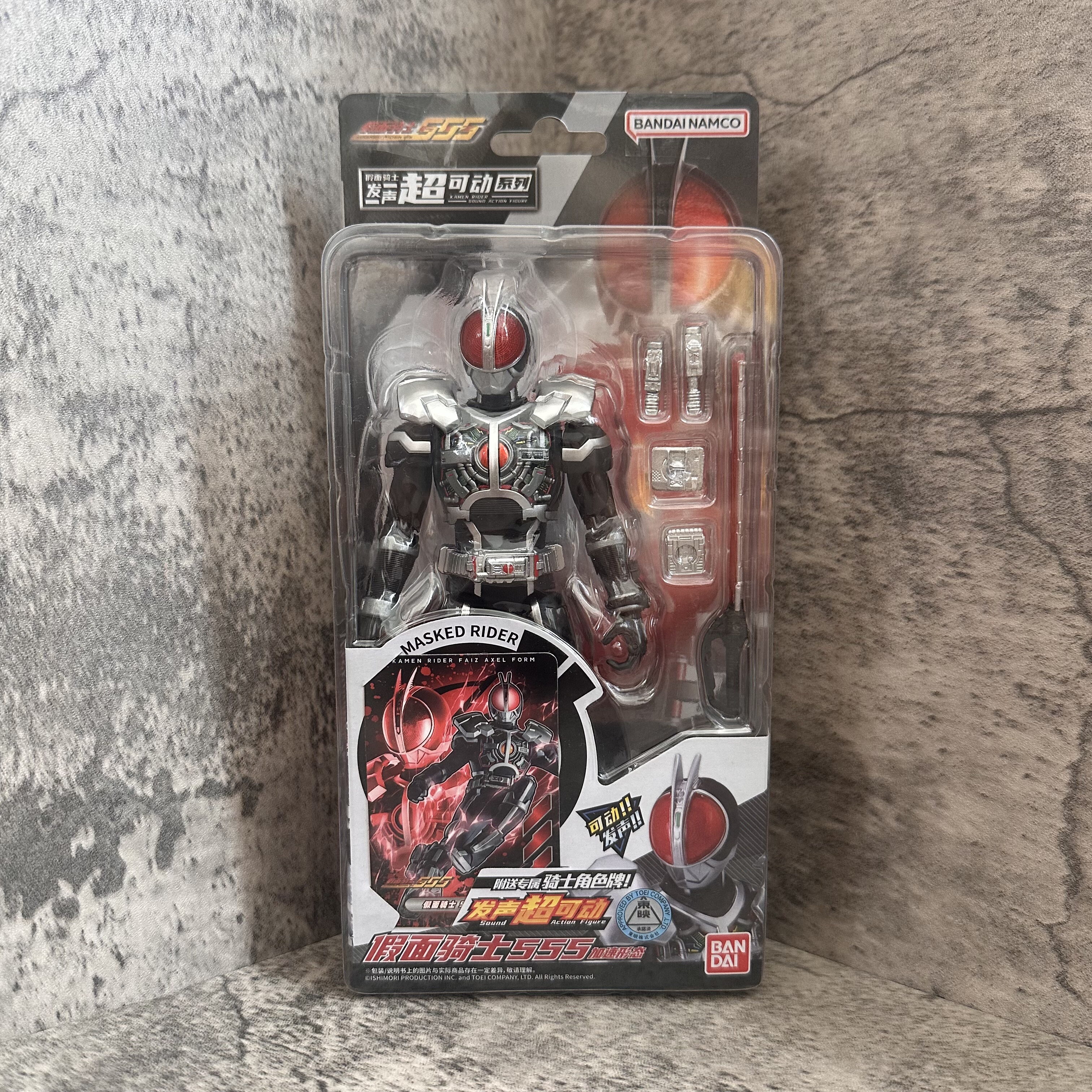 正版万代假面骑士faiz555加速形态发声超可动人偶玩具手办礼物