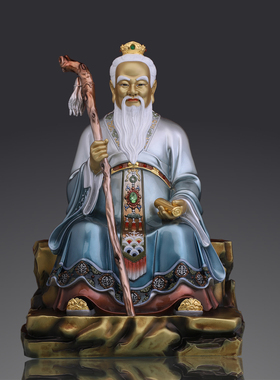 纯铜保平安药王爷摆件