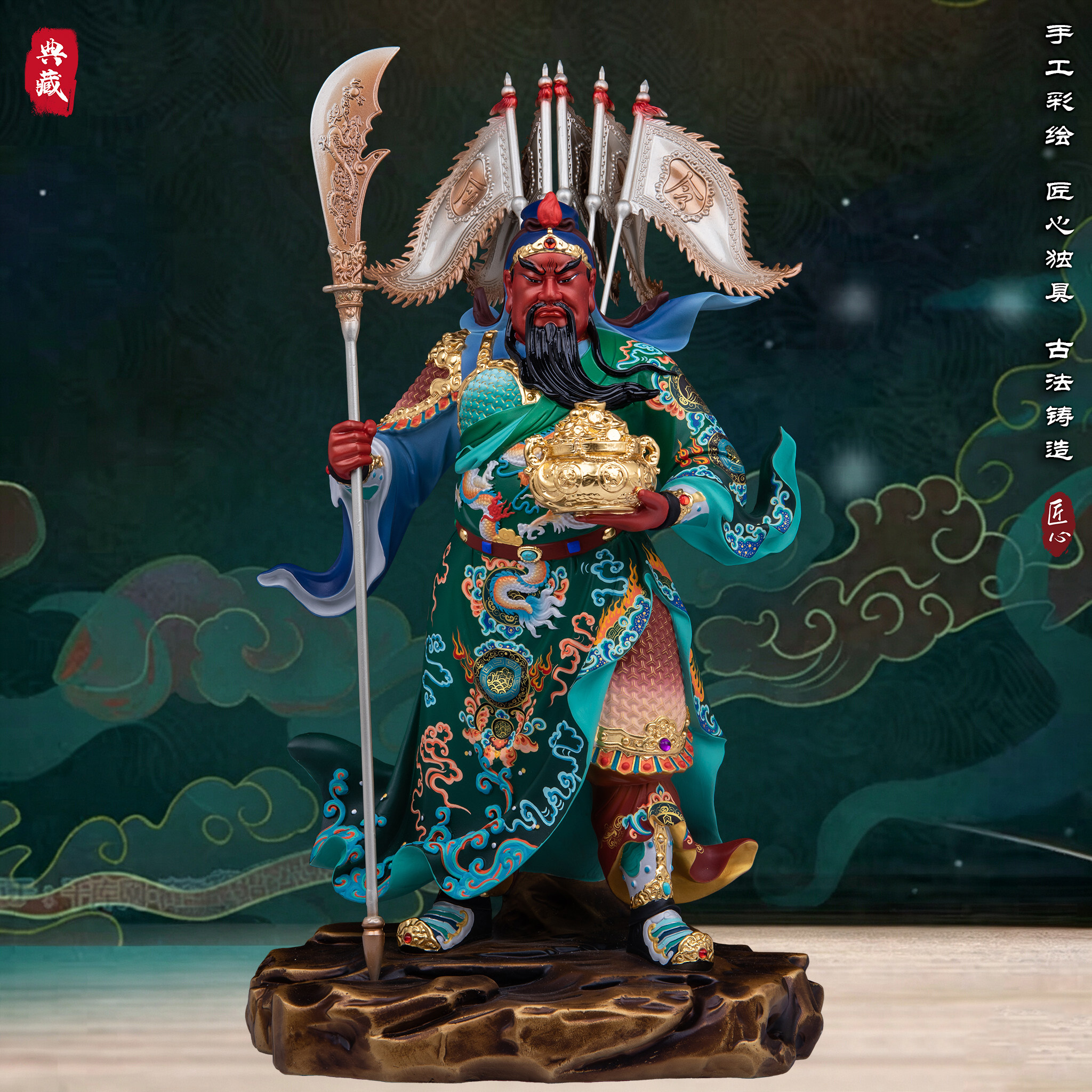 关公摆件家用关公铜像
