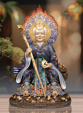 黄铜精雕黑老太太神像堂口供奉
