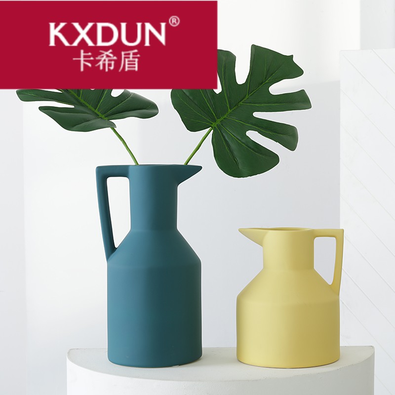 KXDUN/卡希盾洛尼亚尖嘴提壶设计款陶瓷花瓶北欧客厅家居HH0504