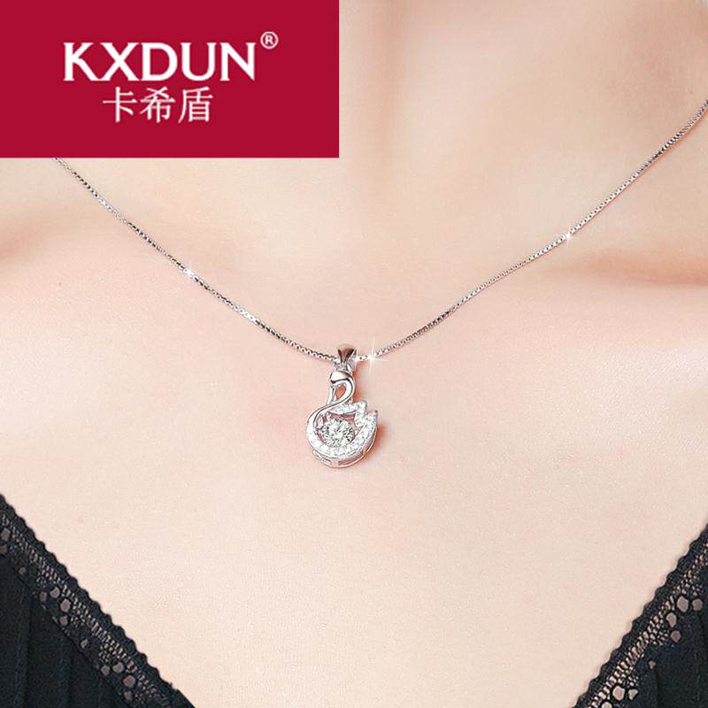 KXDUN/卡希盾小天鹅通体纯银项链简约学生森系气质锁骨链LY0720