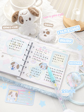 Ежедневник 本小姐柔设毛绒本活页手账本笔记本本子手帐日记本高颜值女孩学生 2921676131