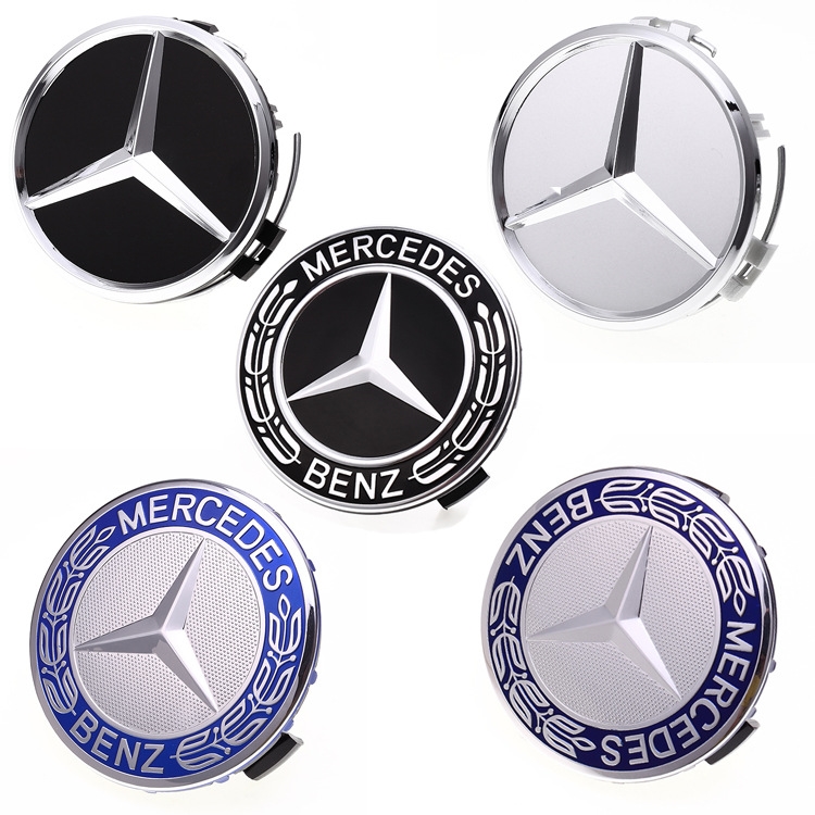 奔驰轮毂盖c级e/b/r/ml/gl/glk/gle/gla/gls/320 350 300 400标志