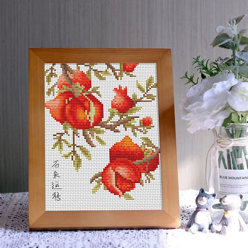 玫瑰花十字绣线绣卡通客厅手绣挂件新款简约刺绣diy2024大幅小件