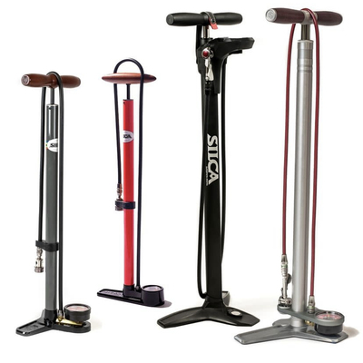 SILCA不锈钢落地脚踩式高压打气筒 气泵 便携式蓝牙电子显示压力