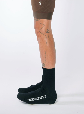 德国FINGERSCROSSED骑行袜OVERSOCKS black锁鞋保暖防风鞋套袜套
