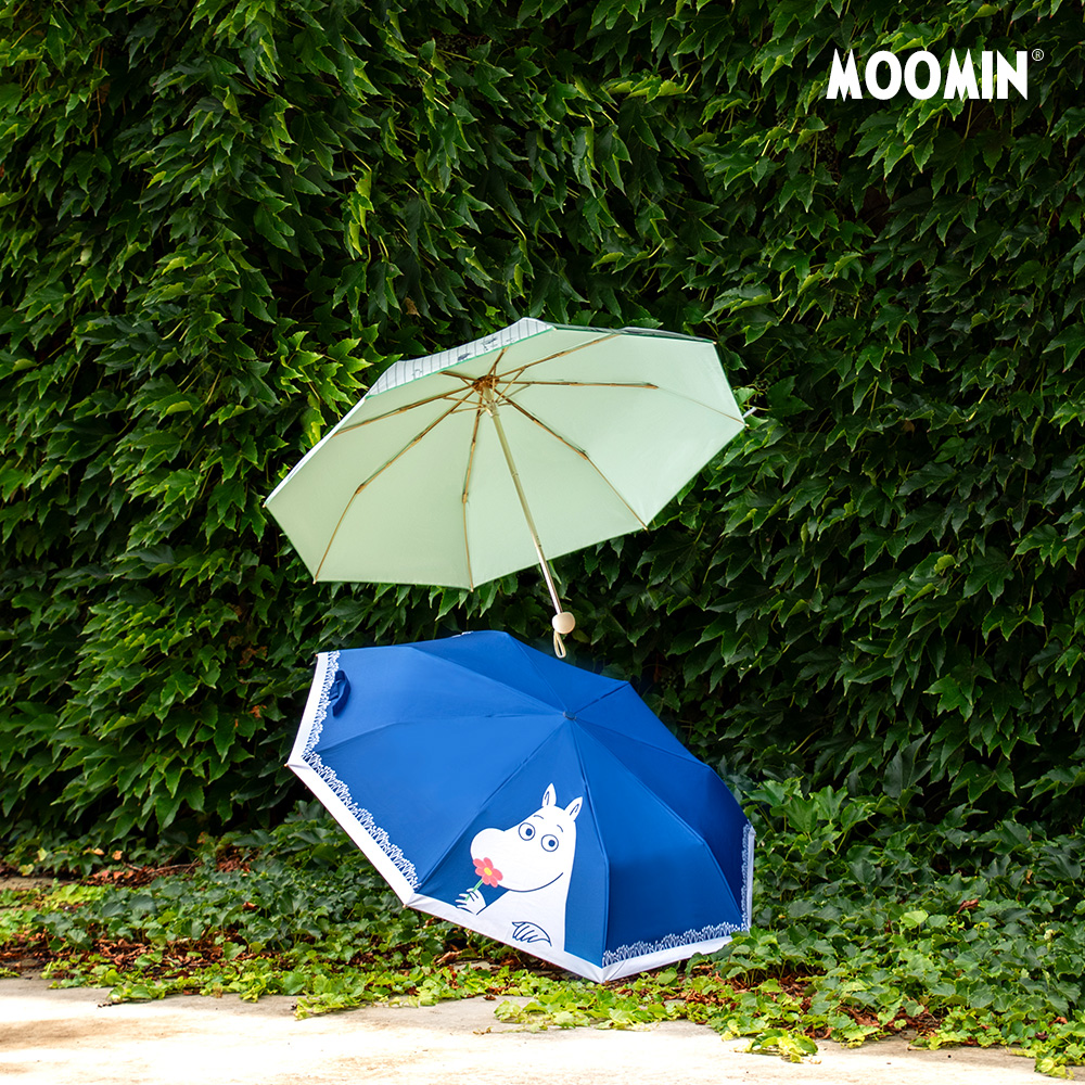 姆明太阳伞 遮阳防晒挡雨伞 防紫外线女晴雨两用坚固小巧便携三折