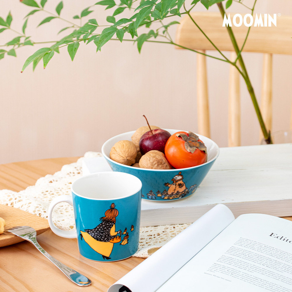 姆明杯子 陶瓷情侣马克杯釉上彩餐碗 女男办公室茶杯 泡茶咖啡杯