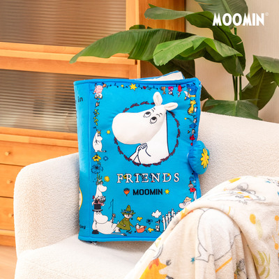 姆明漫画书抱枕，可爱柔软床头枕