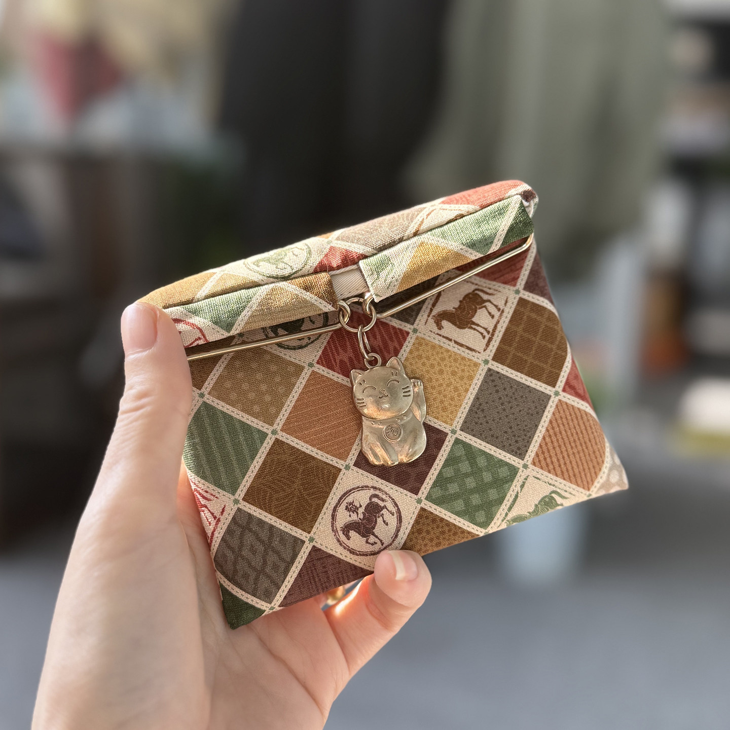 枫外 原创手工日式复古和风布艺饭团口金卡包零钱硬币口红收纳包,节庆用品/礼品,创意零钱包,淘宝优惠券,粉丝福利购,淘宝优惠卷