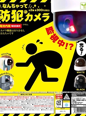 6月预YELL日本扭蛋 假的开玩笑仿真监控摄像头玩具2560