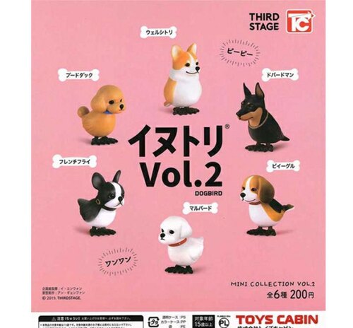 现货TOYS CABIN日本扭蛋 变种狗鸟2柯基泰迪法斗马尔济斯比格杜宾