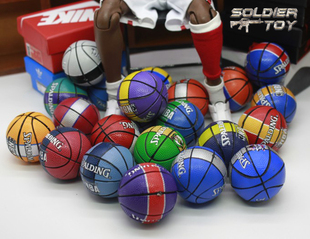 现货1/6潮流兵人散件 NBA人偶搭配 篮球模型