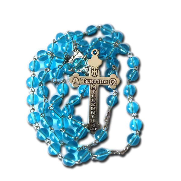 Royal Blue Circle玫瑰念珠项链长款手持玫瑰念珠手链