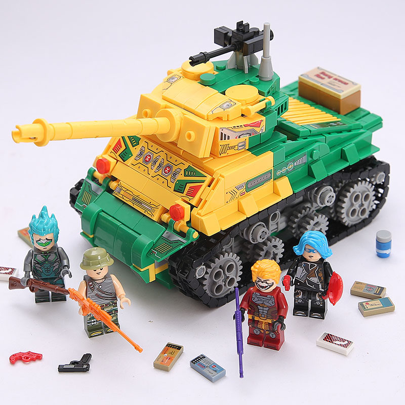 履带坦克重装装甲车军事战车模型拼装积木创意男孩玩具益智力礼物,玩具/童车/益智/积木/模型,普通塑料积木,淘宝优惠券,粉丝福利购,淘宝优惠卷