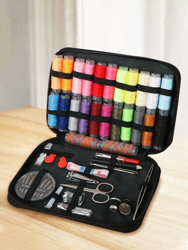 家用针线包套装缝补衣服线盒高档多功能便携多色针线盒缝纫工具包