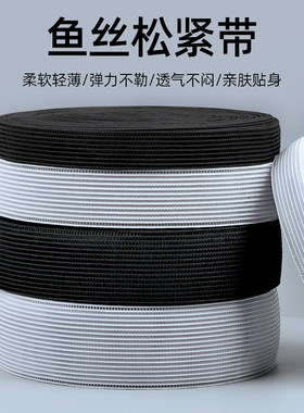 细软鱼丝网状透明松紧带