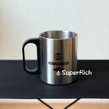 包邮NBHD不锈钢双层防烫隔热马克杯咖啡杯户外露营便携水杯旅行