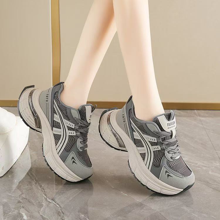 马君妍同款厚底运动增高老爹鞋