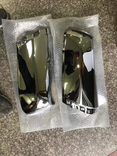 适用郑州日产纳瓦拉后杠包角锐骐6后保险杠护杠包皮电镀包角防撞