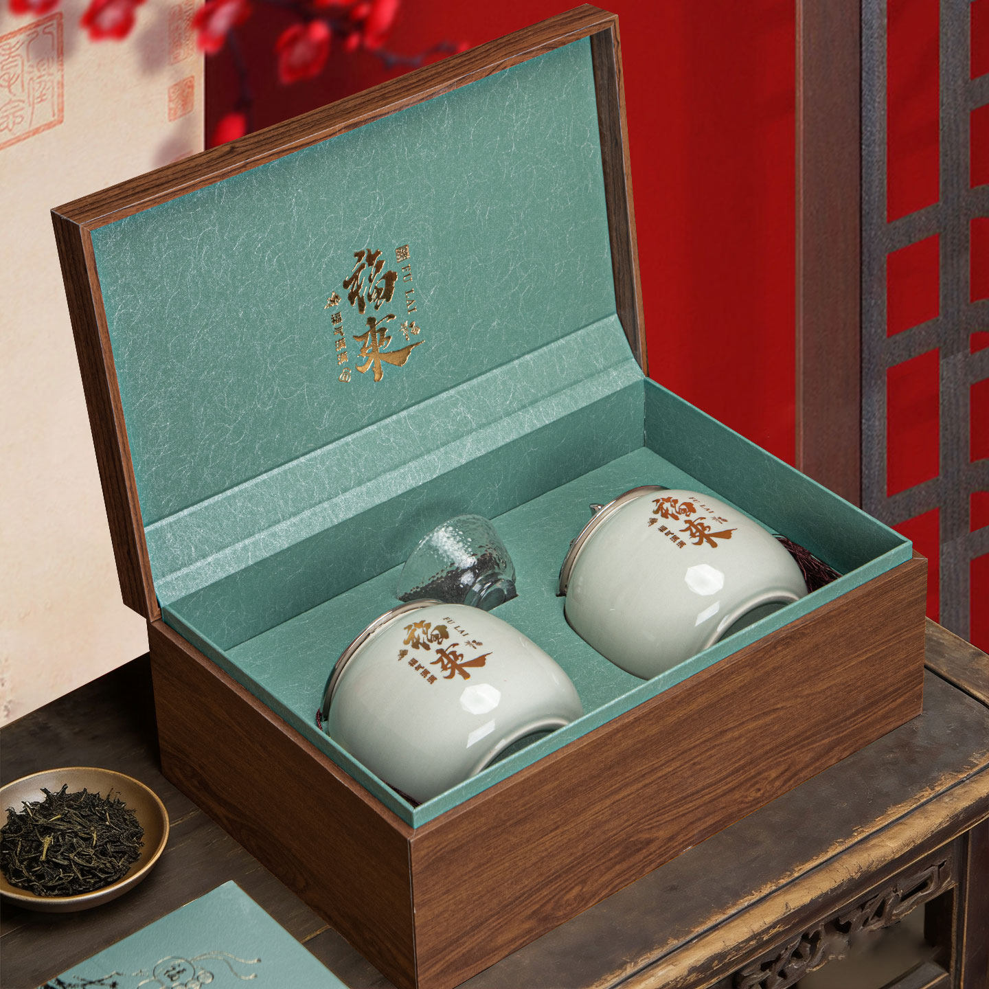 茶叶包装盒空礼盒陶瓷罐通用红茶金骏眉大红袍礼盒装半斤空盒定制,餐饮具,茶叶罐,淘宝优惠券,粉丝福利购,淘宝优惠卷