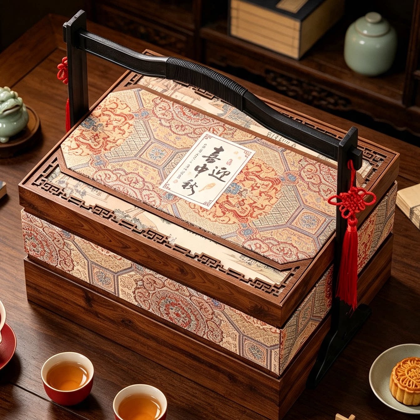 中秋月饼礼盒包装盒8粒/10粒酒店