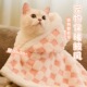 猫咪毛毯披风宠物睡袍小型犬保暖睡袋狗狗斗篷加厚秋冬双面绒比熊