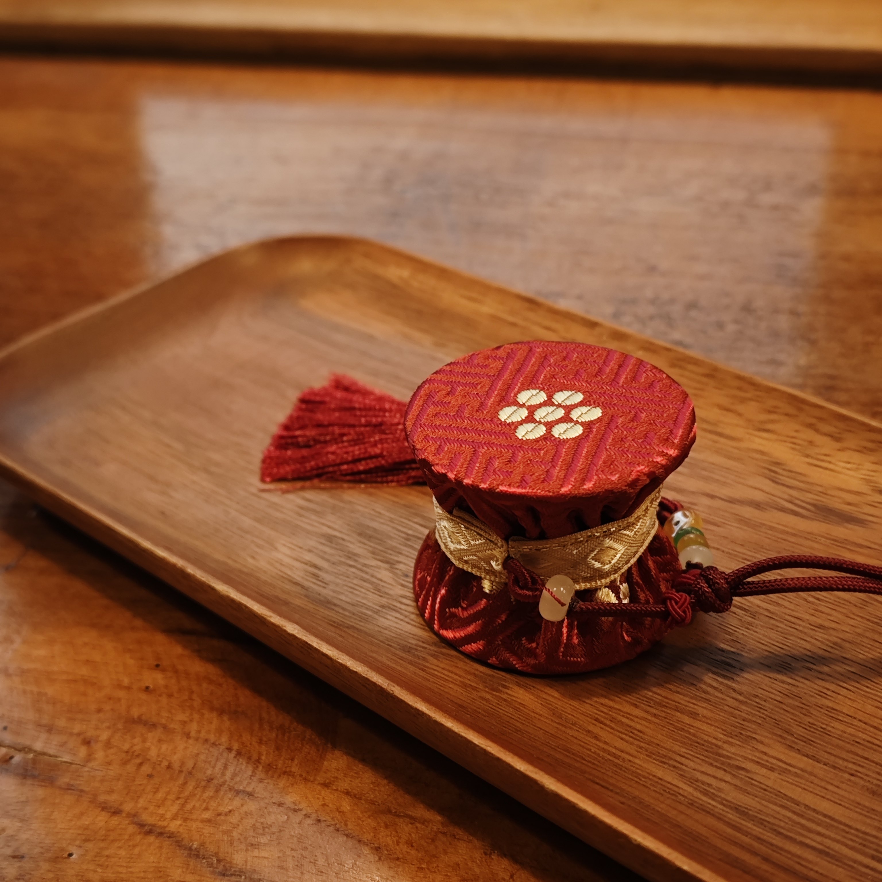 蔚云锦韵丨壮锦铜鼓挂件广西非遗文创民族风车载挂饰特色礼物