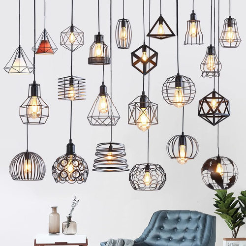 现代简约走廊吊灯美式工业风复古