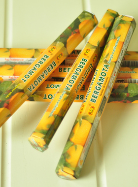 BERGAMOT佛手柑正品RAJ印度香天然手工熏香香薰线香长香