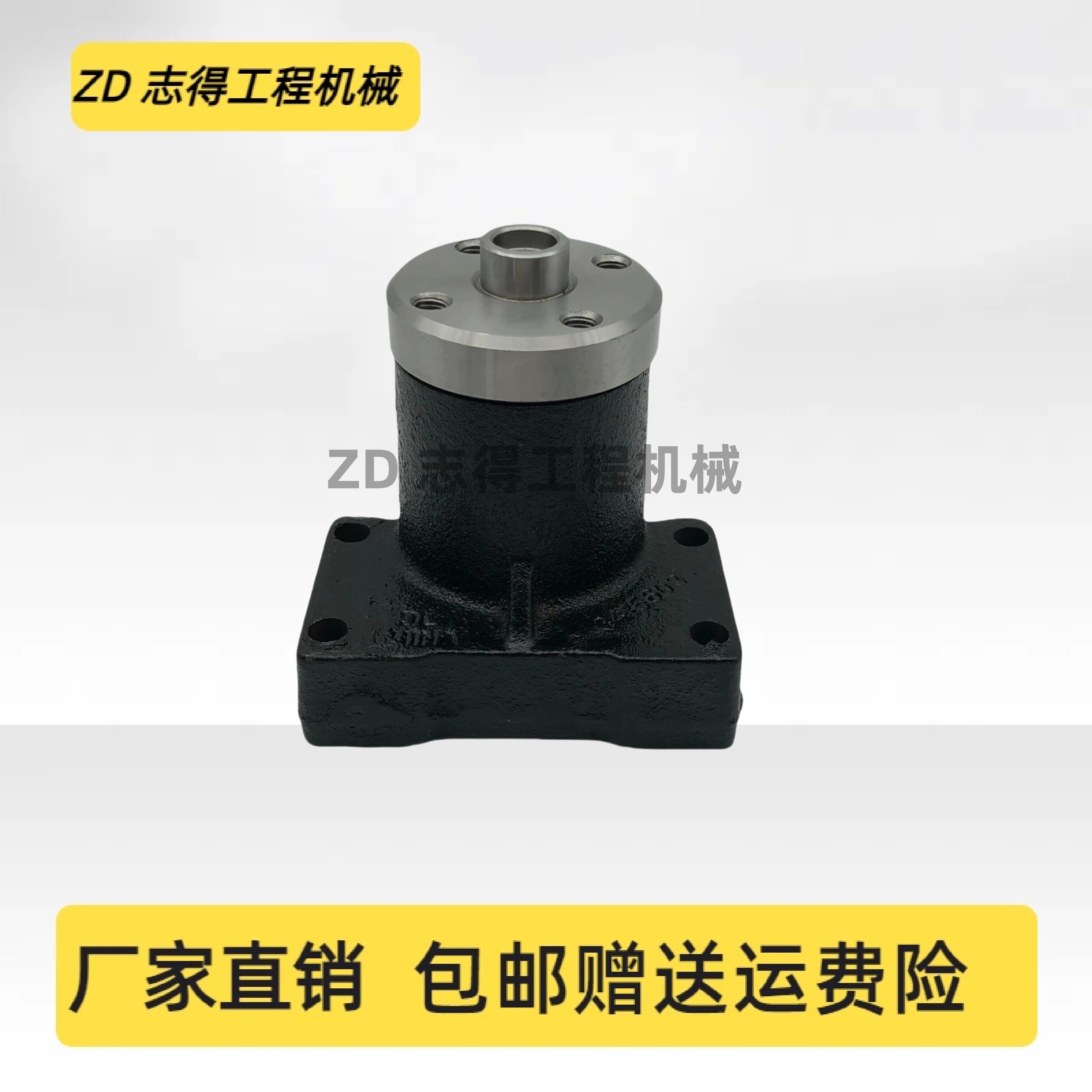 挖掘机配件 小松360-7风扇座6D114发动机皮带轮轴承支架风扇底座