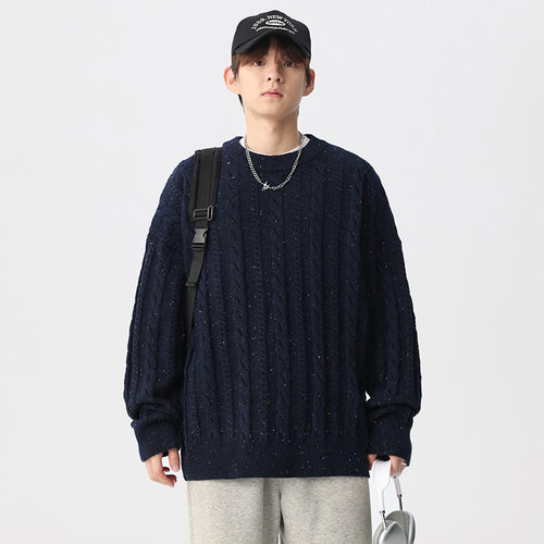 美式复古加厚男士针织毛衣