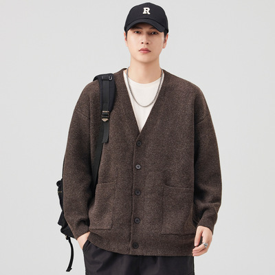 男士开衫针织加厚毛衣外套